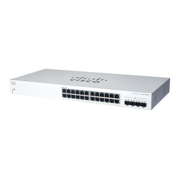 Switch - Cisco - CBS220-24T-4X-EU - 24 portar GE - 4x10G SFP+ - Smart