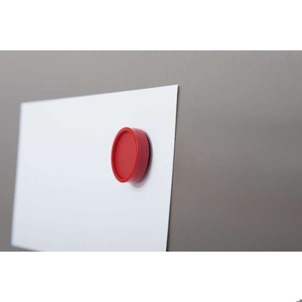 Runda magneter - MAUL - Pack om 10 - Ø 34 mm - Kraft 2 kg - Färg Röd Röd
