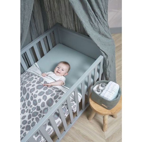 Meyco Baby Uni drap-housse berceau - paket om 2 - jersey - sten grön - 40x80/90cm Sten Grön