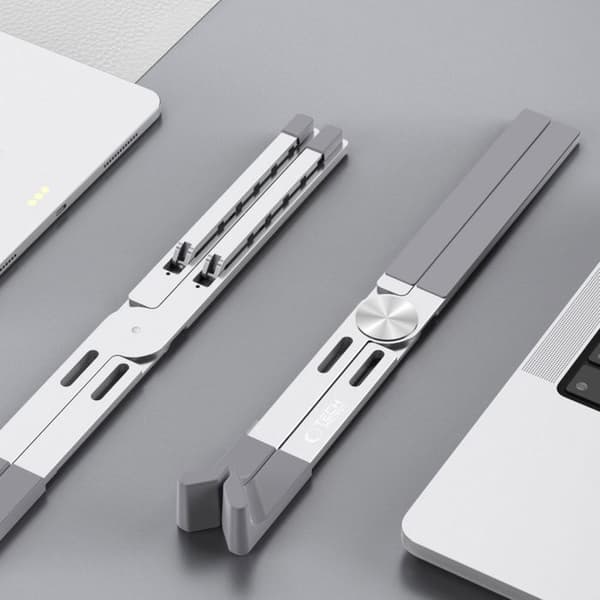 Laptopstöd - Tech-Protect ULS300 - Justerbar - Universal - Vit Plast
