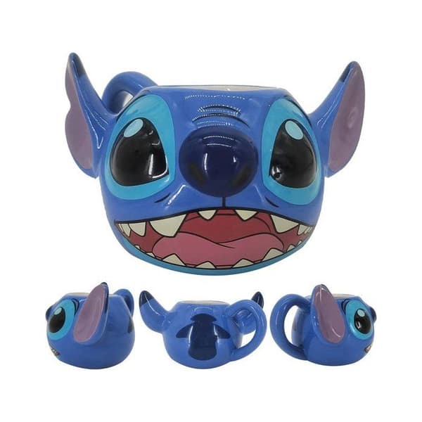 Mugg - PYRAMID - SCMG28019 - Lilo och Stitch - 3D keramikmugg - Blå blå