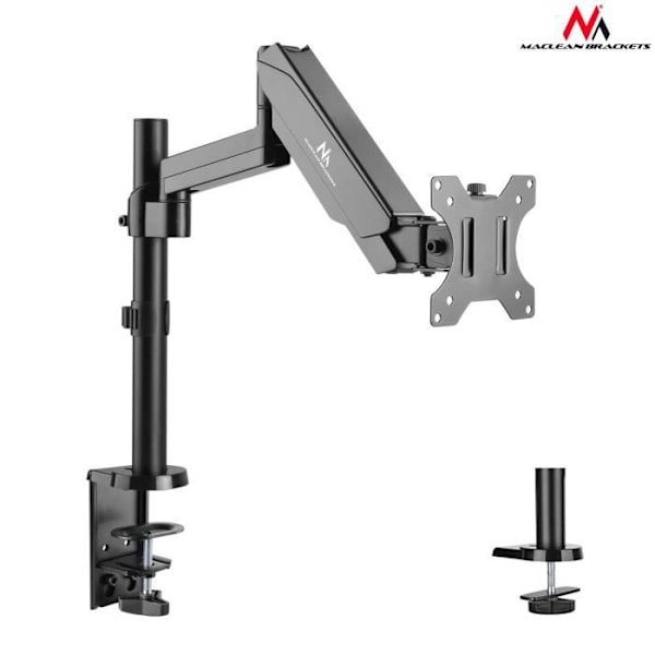 17"-32" 8 kg Dual Arm Monitor Stand med gasfjäder MC-775 Grå