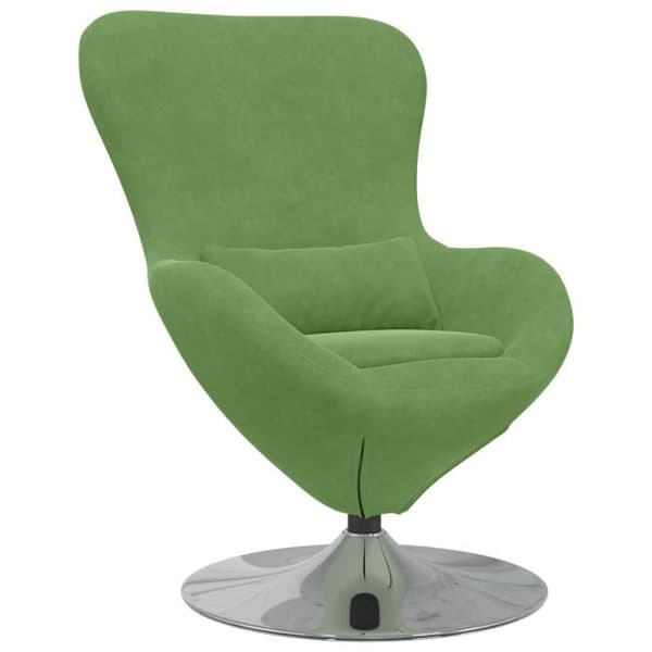 Fåtölj - Ägg - Sammet - Ljusgrön - 1 plats - Nutida design Ljusgrön