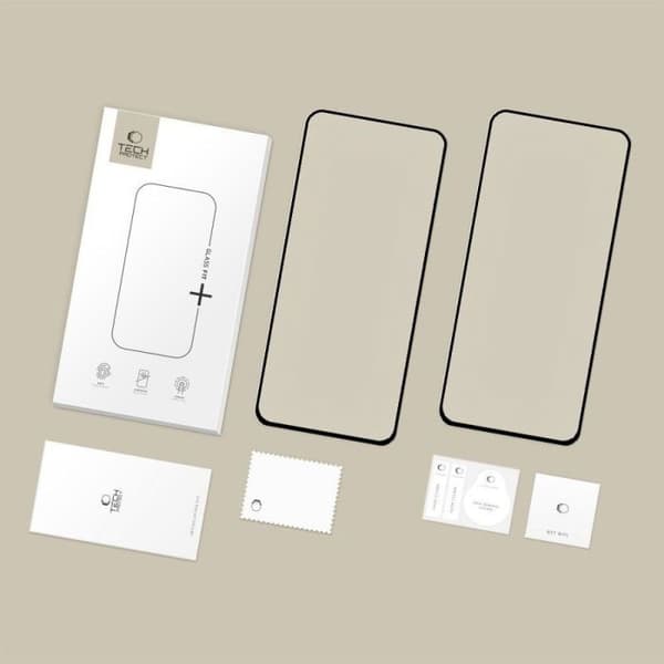 Tech-protect SKYDD GLAS TREMPAD FIT+ 2-PACK GALAXY S25 FE SVART