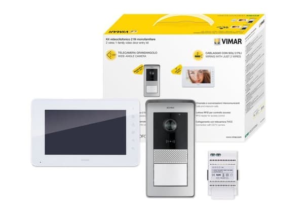 Interphone - Vimar - K42930 - Visiophone 7 tum - Fast kabelanslutning - IP54 IK07
