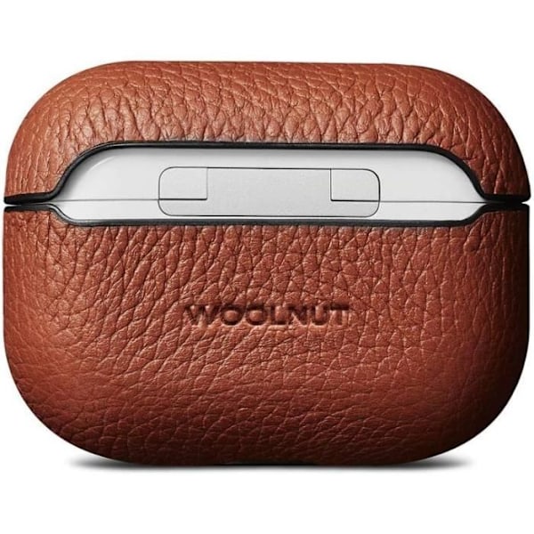 Läderfodral - Woolnut - AirPods Pro - Cognac Brun - Fullnarv - Lätt Brun Cognac