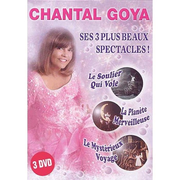 DVD - Chantal Goya - Hennes 3 vackraste föreställningar - Kristallfack - 3 CD