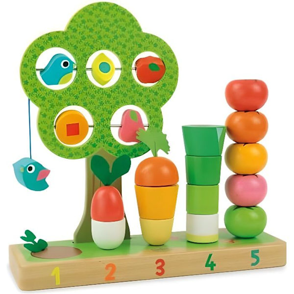 Tidig inlärningsspel - VILAC - Jag lär mig att räkna grönsaker - Baby - 1 spelare eller fler - 10 min Grön