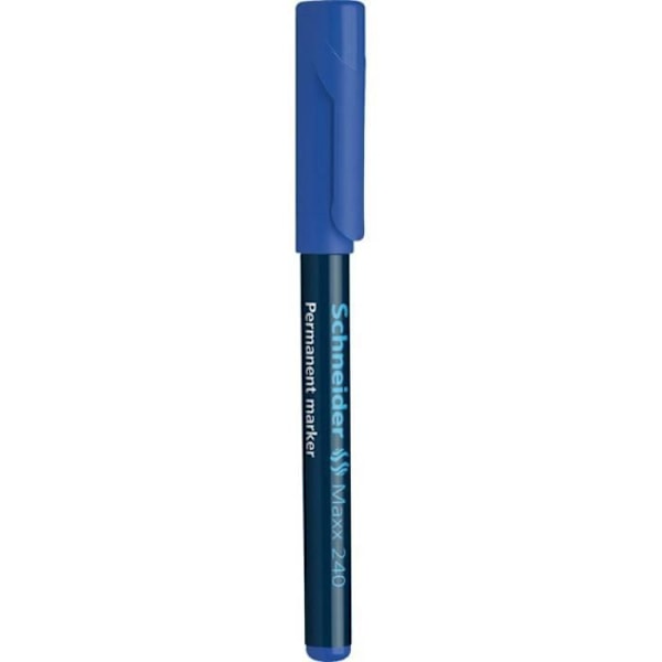 Permanent marker - SCHNEIDER - Maxx 240 - Kegspets 1-2 mm - Blå - Oföränderlig Blå