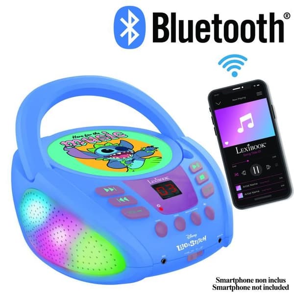 Bluetooth CD-spelare Stitch BLÅ