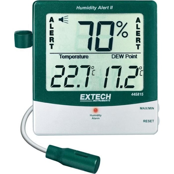 Termometer/hygrometer - EXTECH - med larm