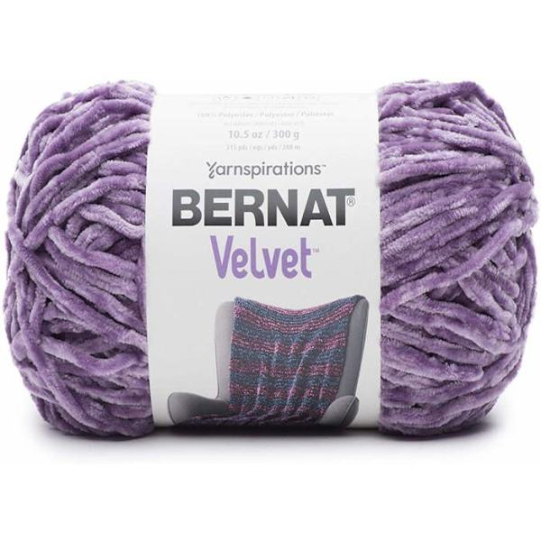 Stickull - Bernat boll - 16103232010 - Bernard i sammet, 100% polyester, Orchird grå, 300 g