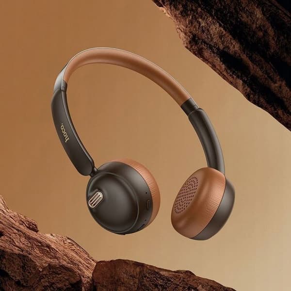 Bluetooth-hörlurar - HOCO - W62 - Brun - Trådlös - Ljud av hög kvalitet brun
