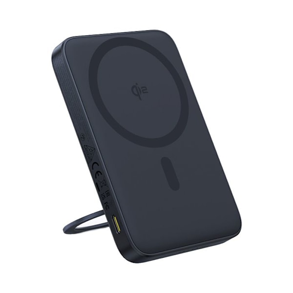 Batteri med extern typ-C, Qi2, 20W, 5000mAh, med typ-C-kabel - Baseus PicoGo (P10076800213-01) - Svart
