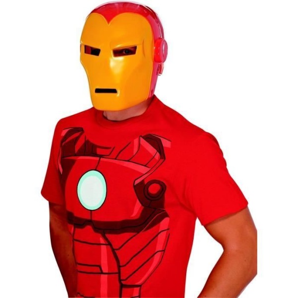 Iron Man vuxenmask - MÄRKE - 75798 - Röd - Iron Man-licens