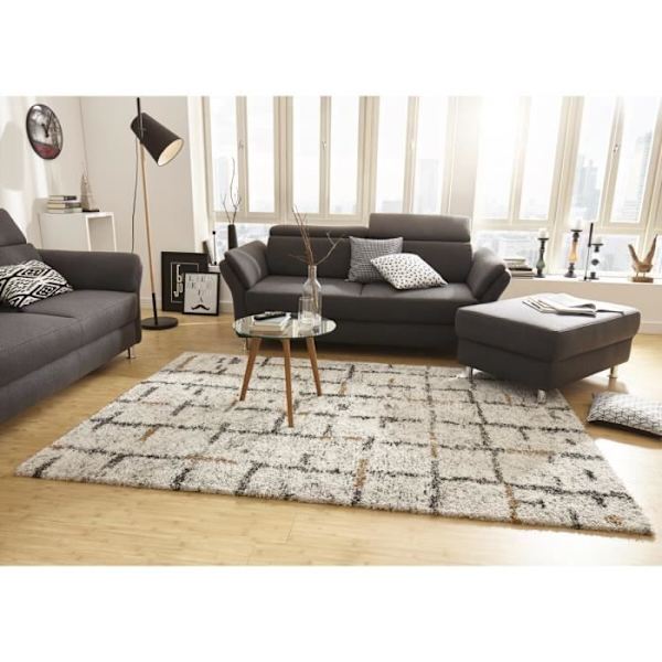 Pufos Nomadic Shaggy Rug - Beige - 80x150
