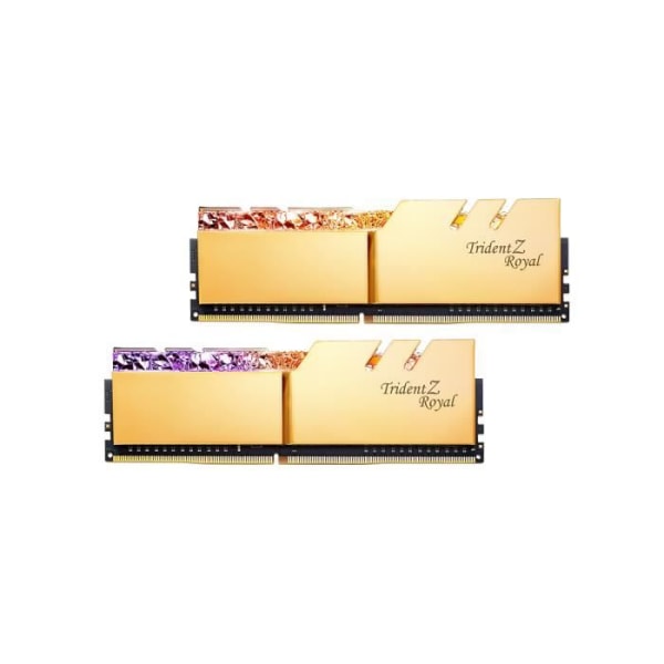 G.Skill Trident Z Royal, DDR4-3200, CL14 - 128 GB Quad-Kit, guld