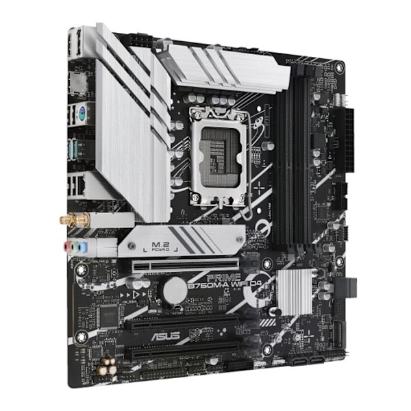 Moderkort - Asus - PRIME B760M-A WIFI D4 - Micro ATX - LGA 1700 - 128 GB RAM DDR4