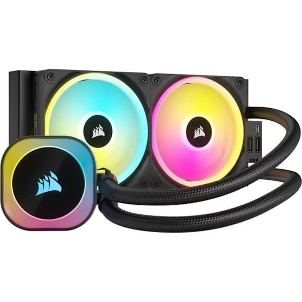 CORSAIR - iCUE LINK H100i RGB AIO - CPU-kylning - 240 mm
