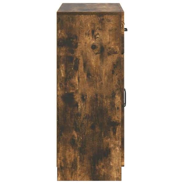 vidaXL Buffé Rökig ek 66 x 34,5 x 87 cm Ingenjörsträ 895790