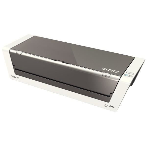 Laminator - Leitz - ILAM Touch Turbo A3 - Mycket snabb - 1 minuts förvärmning - Smart sensor Strålande vit/antracit
