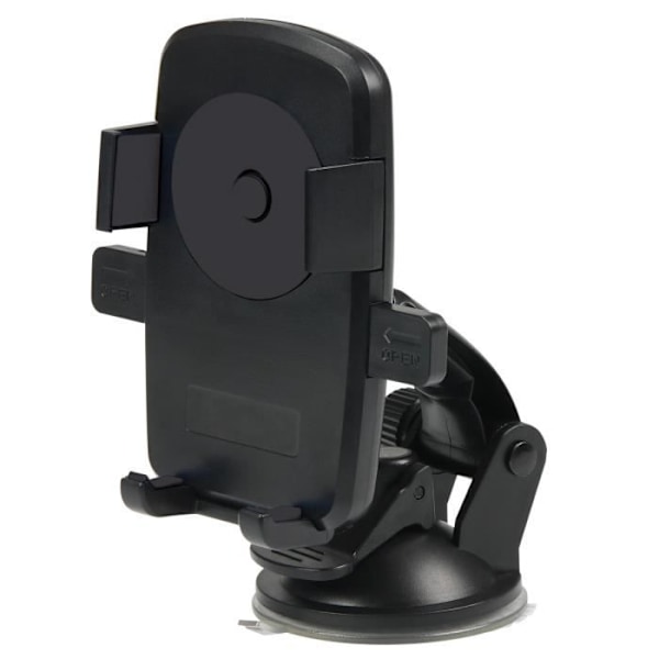 Stöd Smartphone - MOBILIS - Universell - Automatisk Öppning - Rotation 360° - Svart Svart