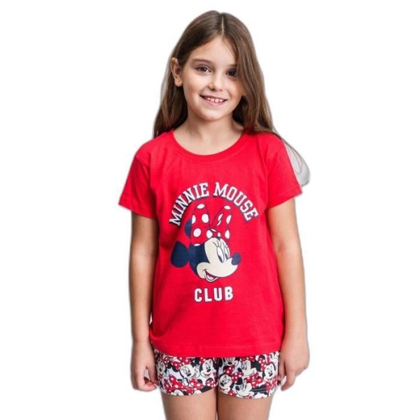 Kort pyjamas för flickor Cerda Minnie - röd/röd - 8 år Röd/röd 8 år
