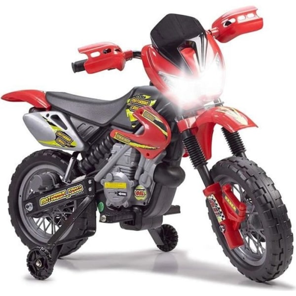 Motocross för barn - FEBER - Motor Cross 400F 6V Röd - Elektrisk - Från 3 år