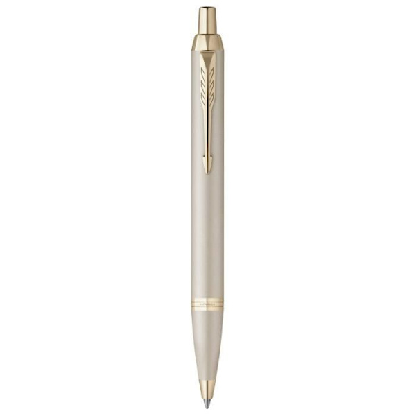Parker IM Monokrom kulspetspenna - Champagne - blått bläck - Presentförpackning Champagne