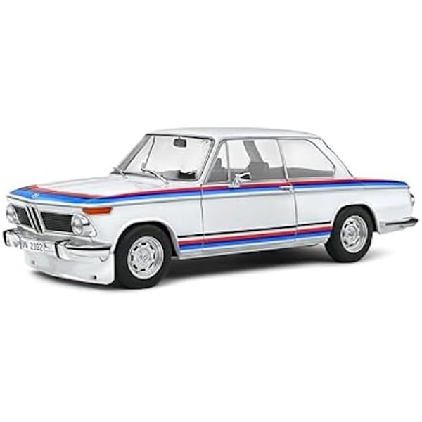 Minibil - SOLIDO - BMW 2002 TII Turbo Evocation - Vit - 1:18 - 1971 Vit