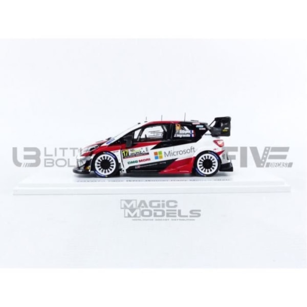 Samlarbil i miniatyr - SPARK 1/43 - TOYOTA Yaris WRC - Vinnare Monza 2020 - Vit / Röd / Svart - S6572