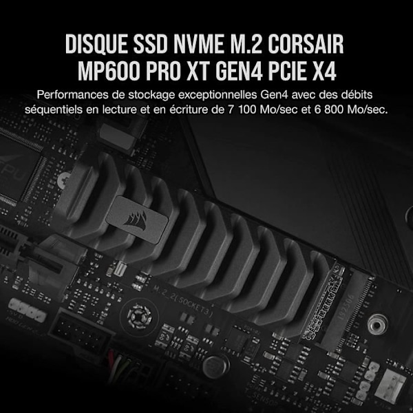 Corsair MP600 PRO XT - 2TB NVMe PCIe M.2 Solid State Drive (CSSD-F2000GBMP600PXT)