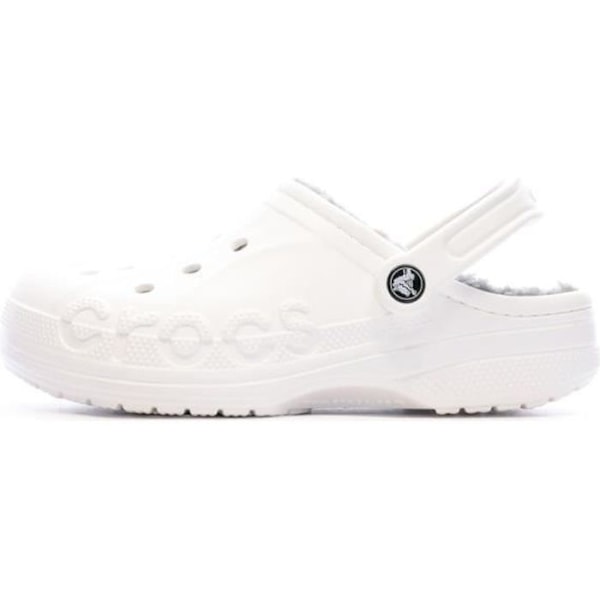 Crocs Unisex White Baya Fodrade Clog Sandaler - CROCS - Hartskonstruktion - Pälsfoder Vit 41