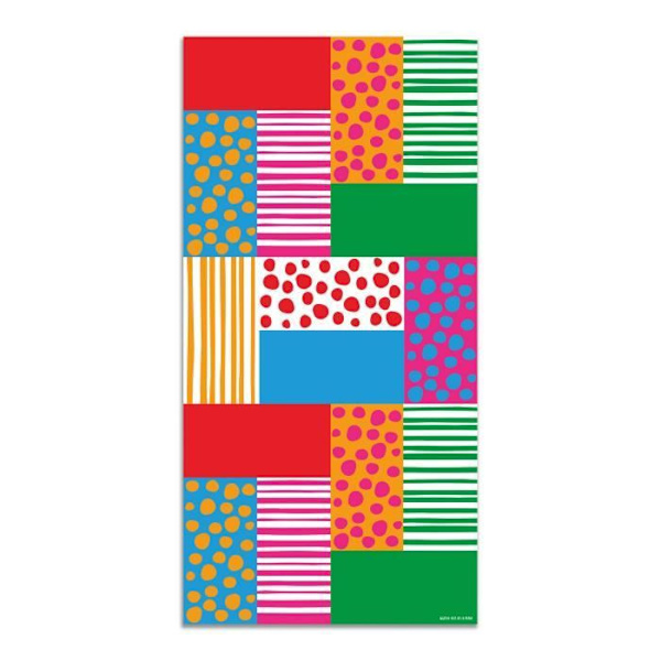 Vinylmatta Agatha Ruiz de la Prada Basic Patchwork-mönster 80x250 cm - Matta för kök, kontor och vardagsrum i PVC Grön