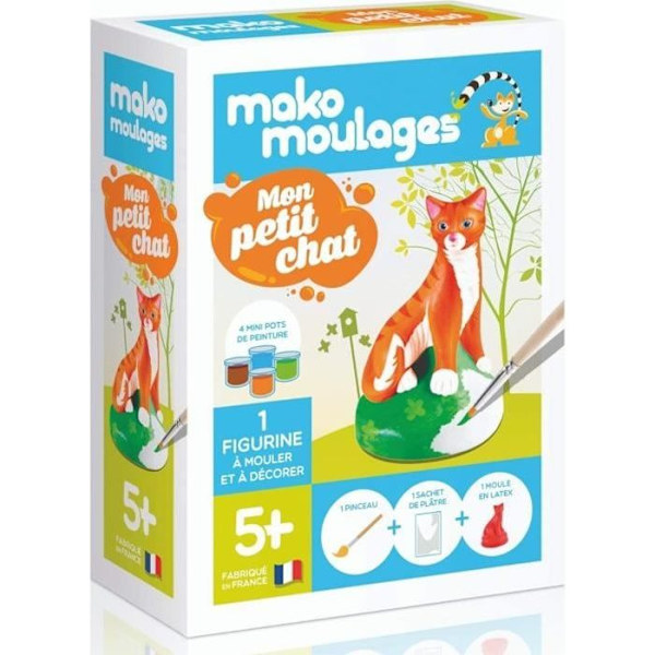 Mako Moulages - Mon Petit Chat - Barn - Unisex - Från 5 år - Gul Gul