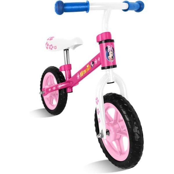 DISNEY MINNIE Balance Bike Rosa, vit och blå