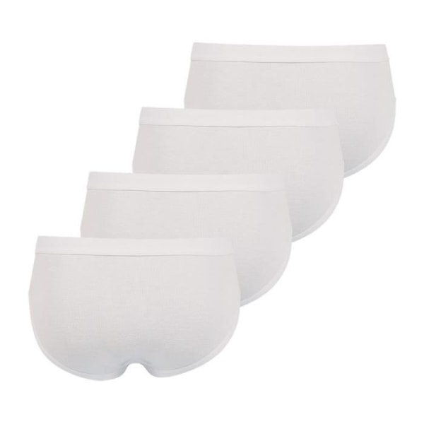 Höga öppna trosor - ATHENA - 4-pack - Ekologisk bomull - Vit - Oeko-Tex Standard 100 - 6