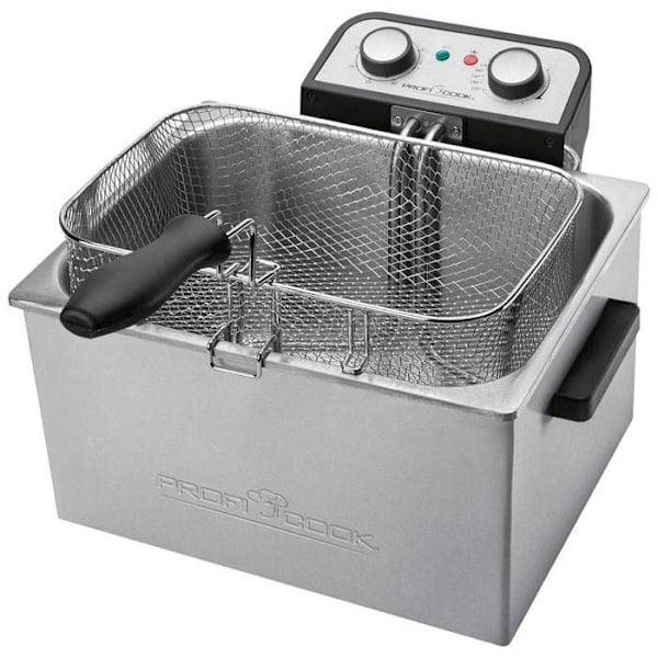 Dubbel fritös - PROFICOOK - PC-FR 1038 - 3000 W - 5 L - Silver Pengar