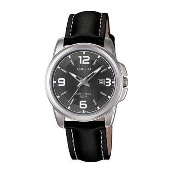 Damklocka - Casio - LTP-1314L-8A - Kvarts Analog - Svart Läderarmband - Klassisk Svart