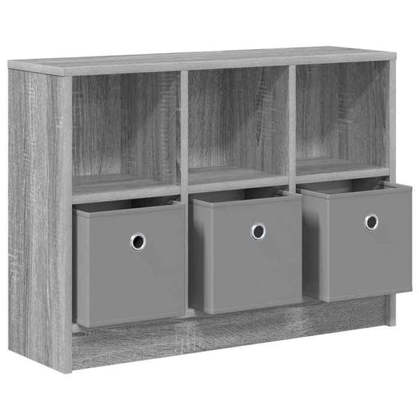 vidaXL Buffé med låda Grå Sonoma 73,5 x 22,5 x 53,5 cm 8000505