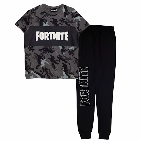 Pyjamas - Fortnite nattlinne - Fortnite - Pojktröja Svart 9-10 år gammal