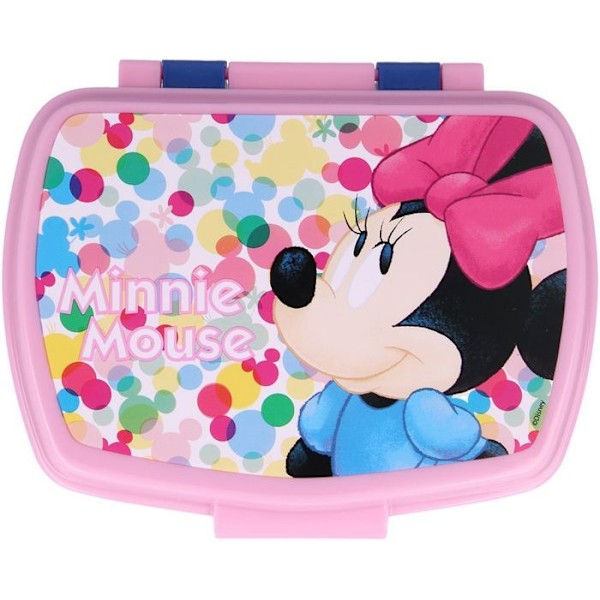 Gouterbox, matlåda Minnie Mouse junior 980 ml blå/rosa