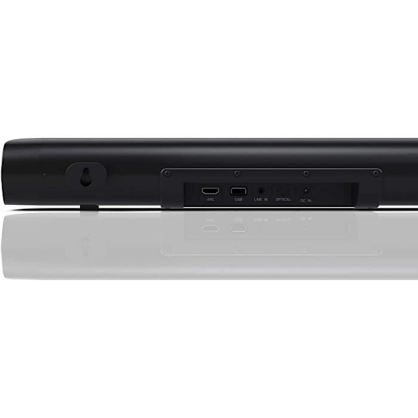 SHARP HT-SB107 soundbar - Bluetooth 4.2 - 90W - HDMI, Aux 3.5mm, USB - Svart