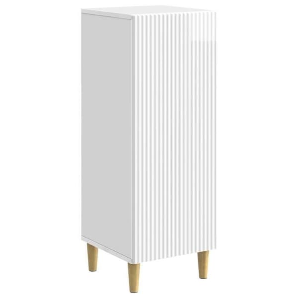 vidaXL Buffé Vit glänsande 33 x 34,5 x 90 cm Ingenjörsträ 894599