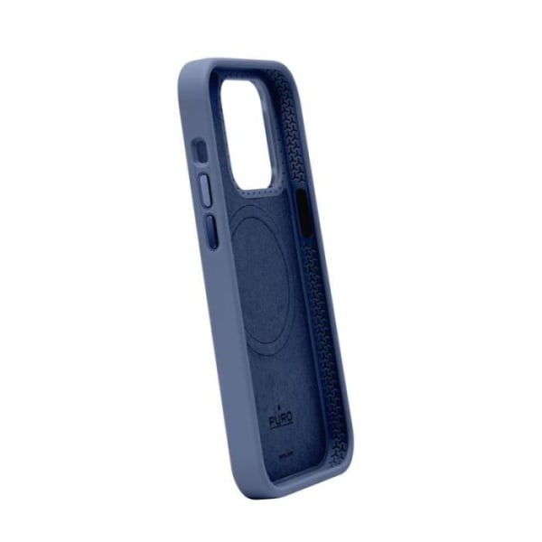 MagSafe Puro iPhone 15 Pro Silikonfodral Blå