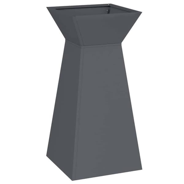 Pillarplanter - vidaXL - Antracit - 35x35x73 cm - Hållbar - Utomhusbruk - Montering krävs