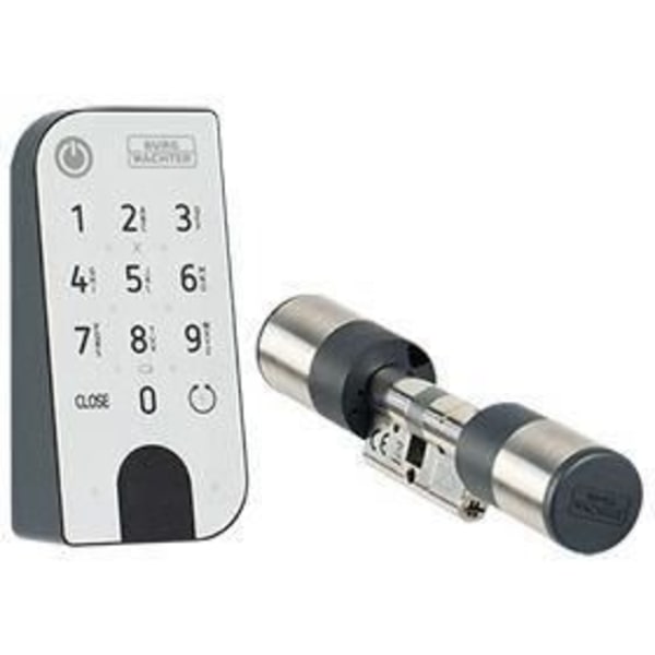 BURG-WÄCHTER secuENTRY easy 7601 elektronisk cylinder med bakgrundsbelyst knappsats IP53