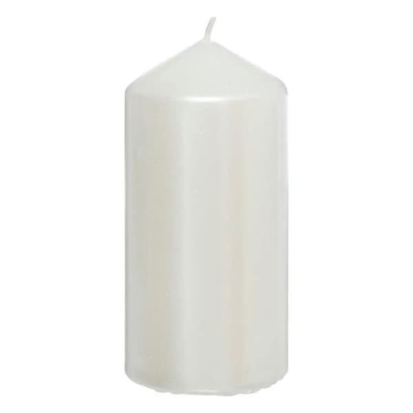 Förpackning med 4 adventsljusstakar "Satin" 12cm Vit Vit