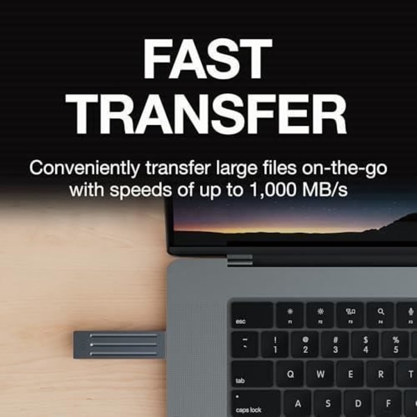 SSD extern SEAGATE Ultra Compact 2To SSD USB-C Mörkgrå