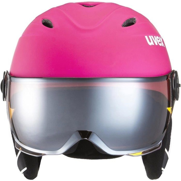 Uvex - 9003 - Junior Visor Pro - Skidhjälm för barn - med visir Matt rosa 52 cm